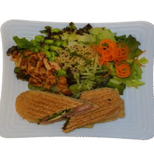 Quinoa chicken en caribbean combo