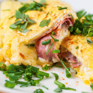Omelette jamon y queso